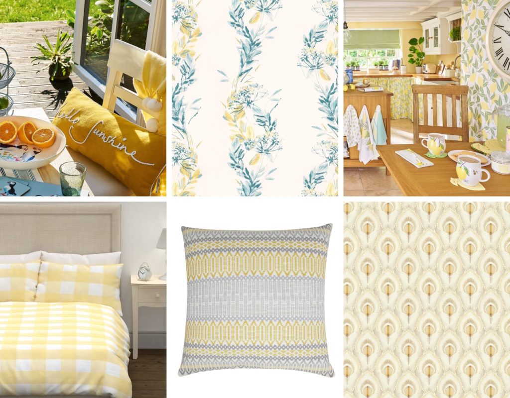 Laura ashley yellow on sale cushions