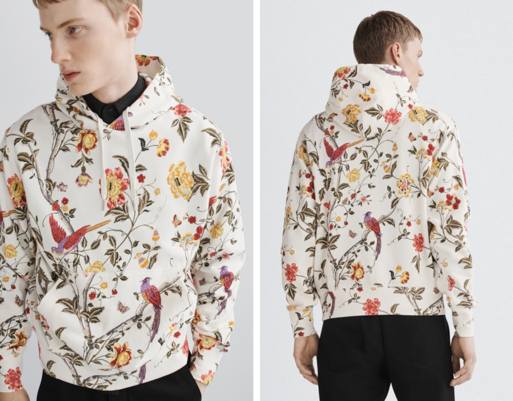 Shop rag & bone City Floral Print Hoodie Sweatshirt