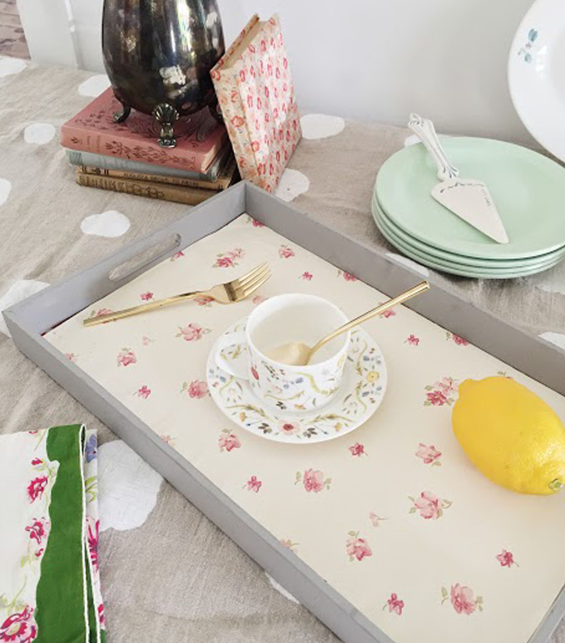 Wallpaper Breakfast Tray Liner